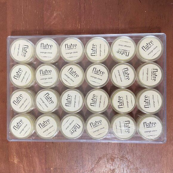 Flaire by Creative Co-Op Orange Clove Scent Sample Wickless Candle Lot of 24 - Picture 1 of 4